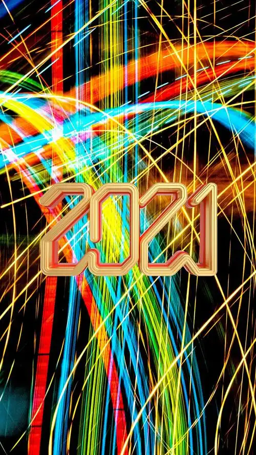 2021炫酷数字配图,图片,壁纸,创意-桌酷