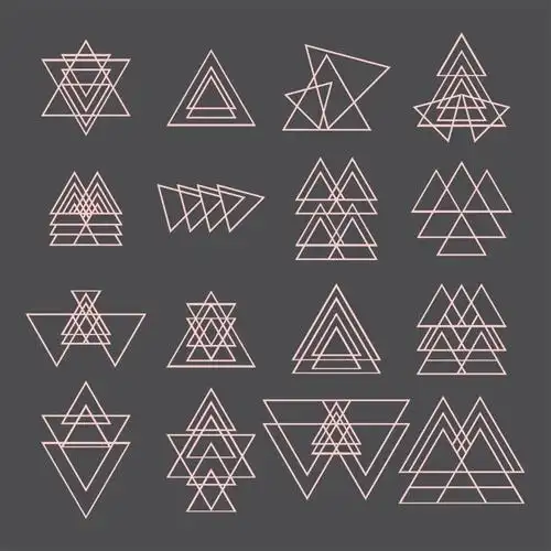 多边形几何红色图形设计元素素材免费下载(图片编号:8827802)-六图网