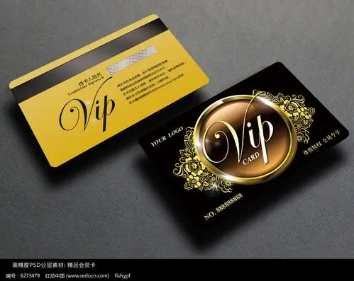 时尚尊贵会员卡模板