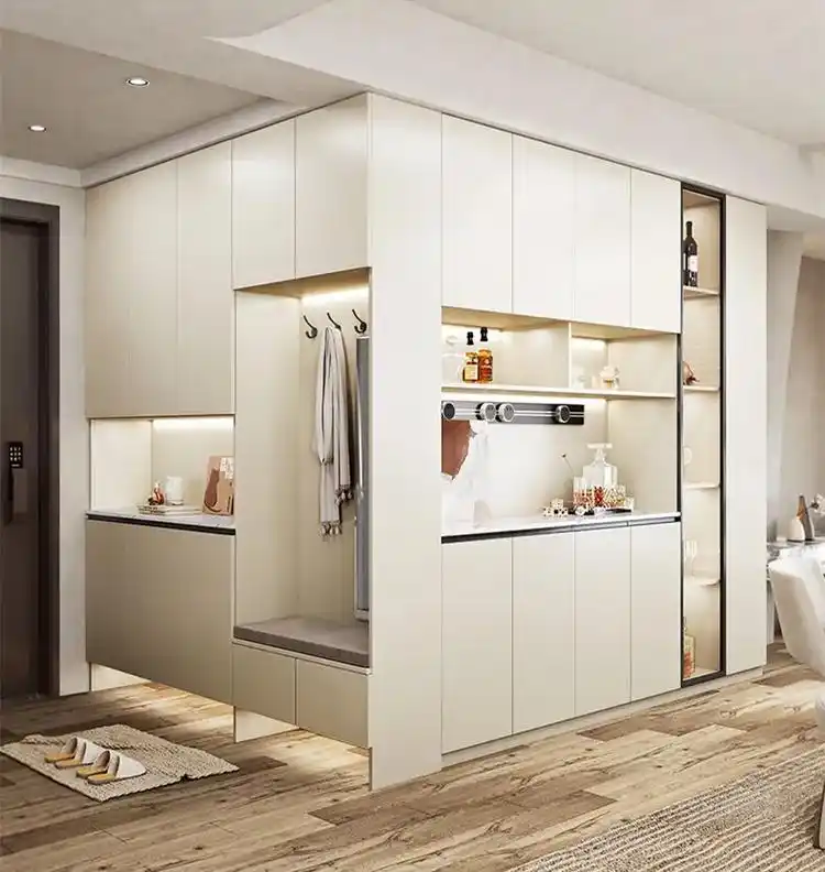 进门转角柜这样设计使用又好看