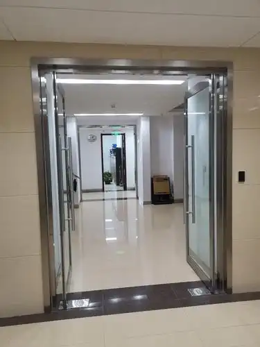 永和有框地弹门铝合金地弹门型号齐全