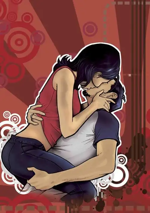 亲吻图片,要激烈的