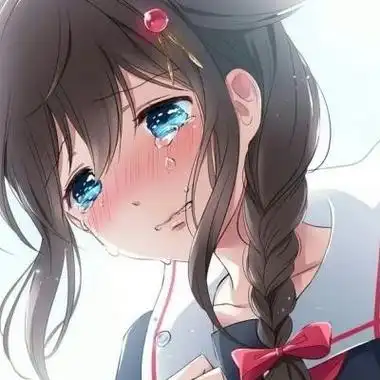 哭泣动漫女生头像