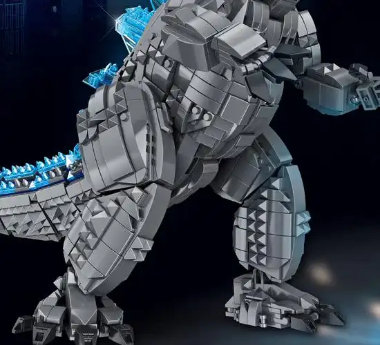 潘洛斯687001-3正版授权哥斯拉大战金刚拼装积木儿童玩具模型礼物