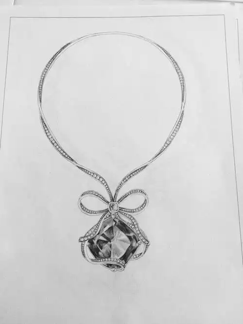 精美绝伦的珠宝首饰设计这样的素描彩铅手绘你见过吗