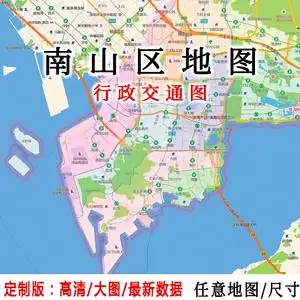 市南山区分界分色高清防水百度谷歌高德地图有发票tb169697980151