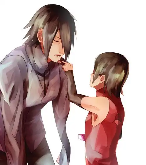 佐良娜和他的爸爸(佐助)