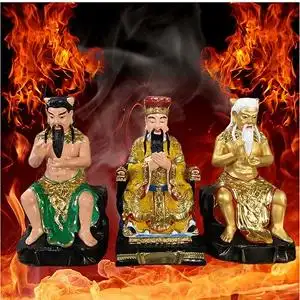 三皇神像 天皇盘古人皇伏羲地皇神农大帝佛像家用道观树脂摆件