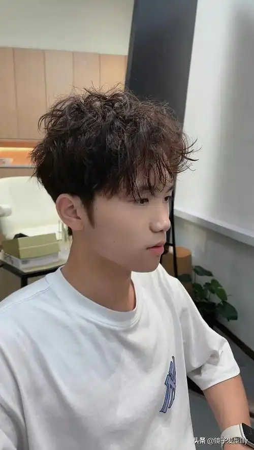 男生自然卷发型设计图,男生发型推荐/日系羊毛卷少年感十足 - 冷求网