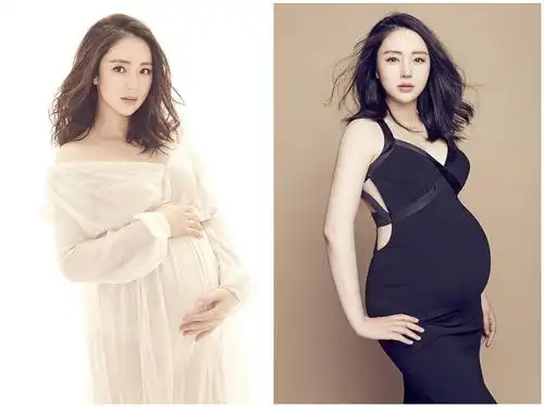 女明星孕期写真,福原爱甜美张嘉倪清新,小燕子李晟穿成最潮孕妈