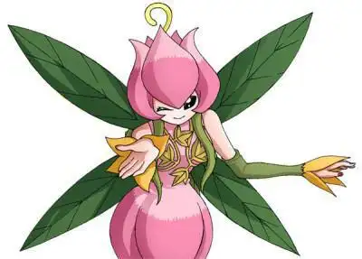 数码暴龙花仙兽百合兽纸模型