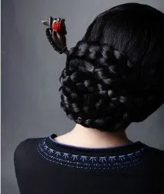 长发盘发,长发大辫子,长发发髻图片(1)