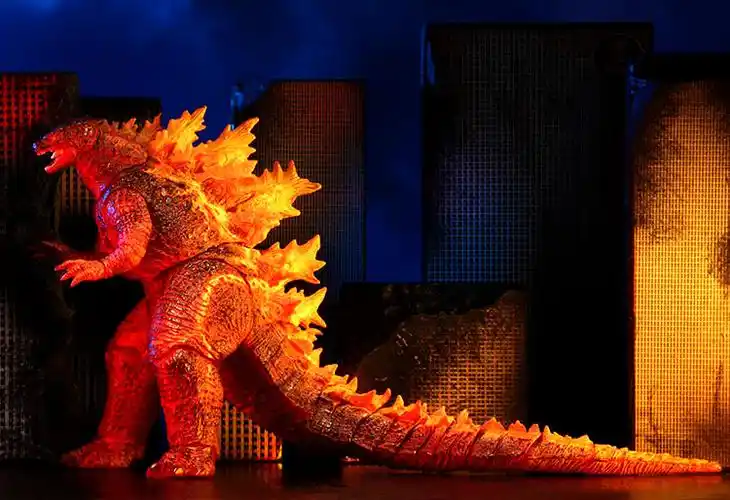 neca哥斯拉2019电影核能喷射能量版shm哥斯拉怪兽可动模型手办