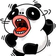 搞怪的动漫动物熊猫头像可爱图片