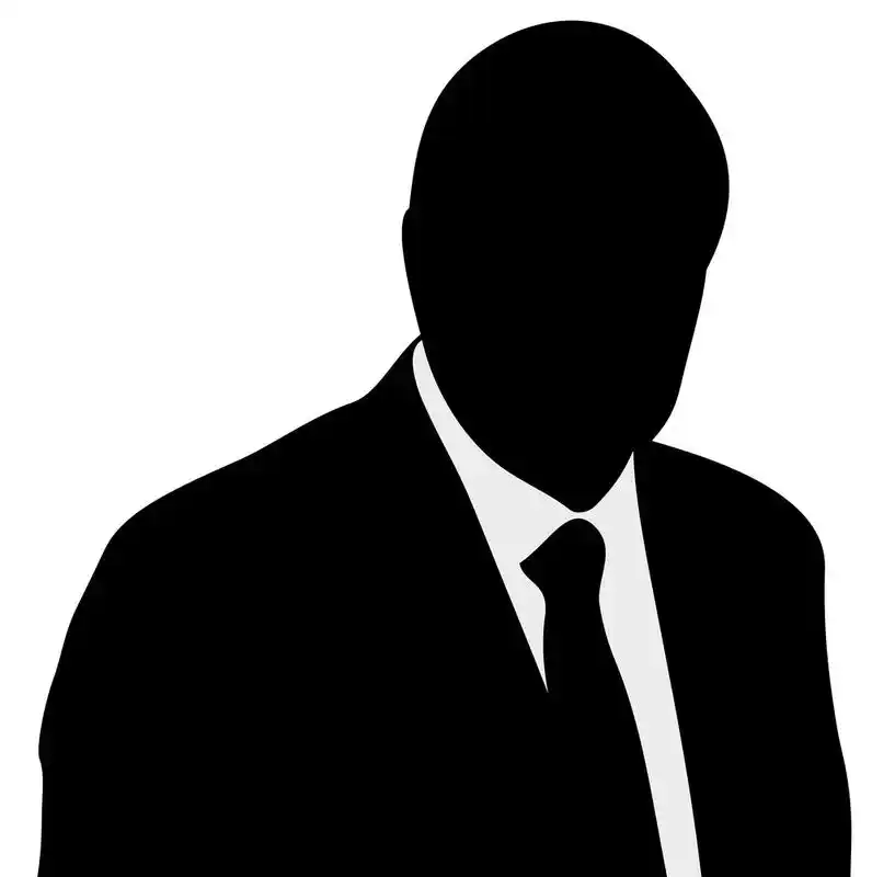 人物形象,孤独的黑人男子的剪影矢量图