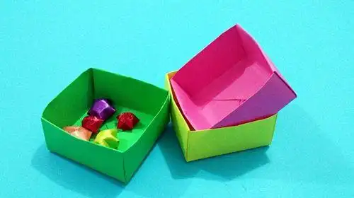 几步折出个收纳盒超简单实用折纸视频手工教程