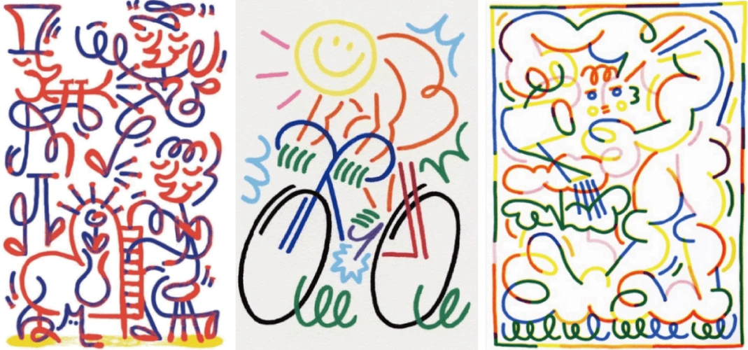 一根有意思的线条是怎么画的