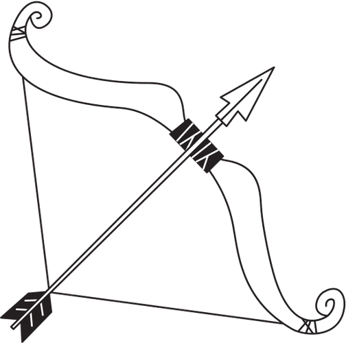 维京人国际文化插画元素弓箭