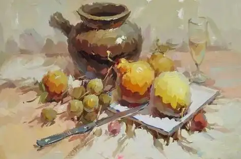 水粉班—《水果静物组合》其它 2022春季小画家1班第6,7课《水果写生