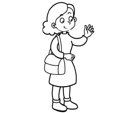 简单又漂亮我的妈妈是厨师简笔画怎么画妈妈简笔画过程妈妈的图画简笔