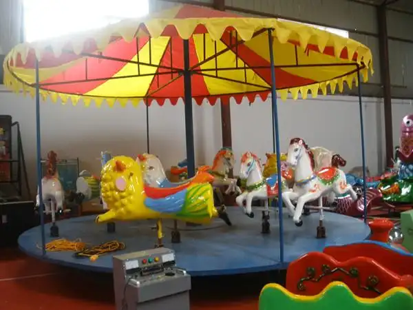 供应 电动旋转木马 简易转马 电动玩具 大型转马