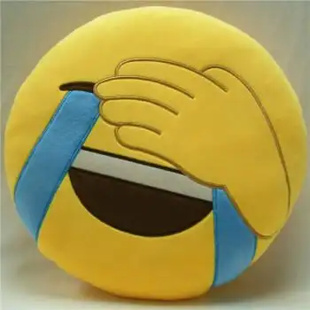 滑稽抱枕送女友 表情包恶搞公仔emoji动漫周边生日礼物 捂脸 35厘米暖