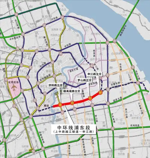 上海世博会浦东园区道路及政配套工程-2标 上海市中环线浦东段(上中路