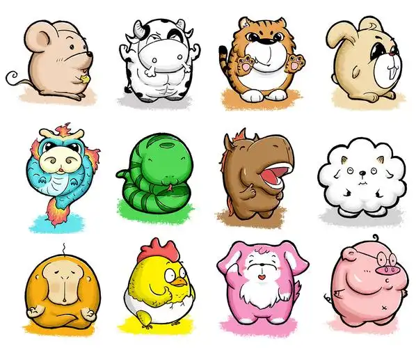 生肖配对表:十二生肖配对表