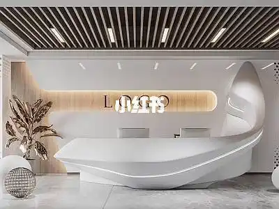 办公室前台背景墙如何装修设计