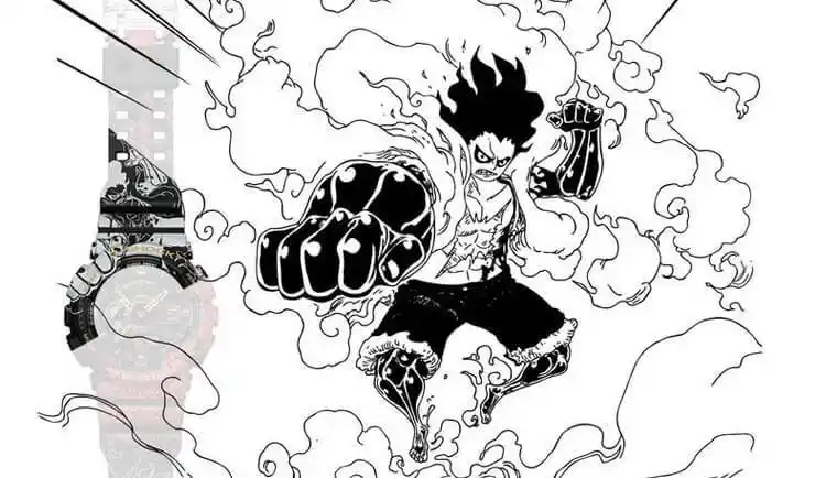 g-shock x 海贼王第四代联名表 表面细节超多航海王鲁夫霸气外露