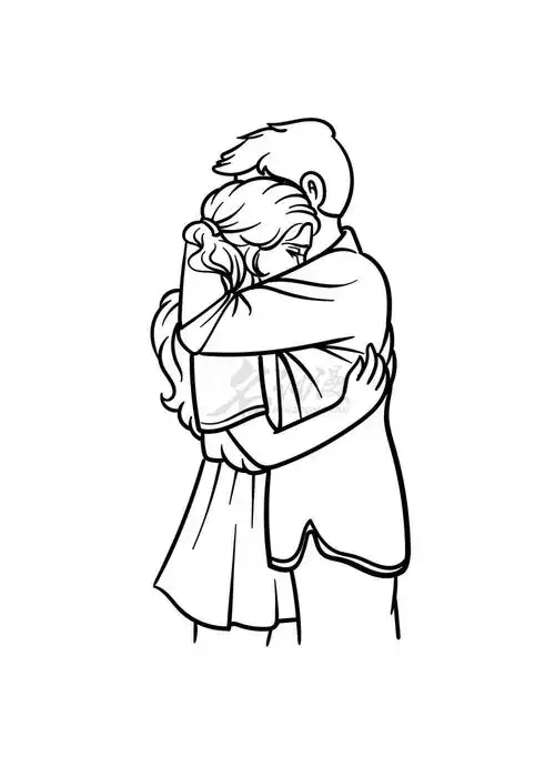 拥抱姿势该怎么去画好