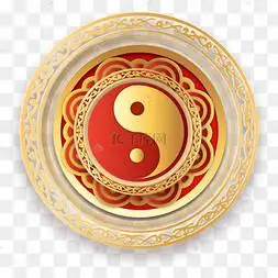 中国风立体太极八卦装饰