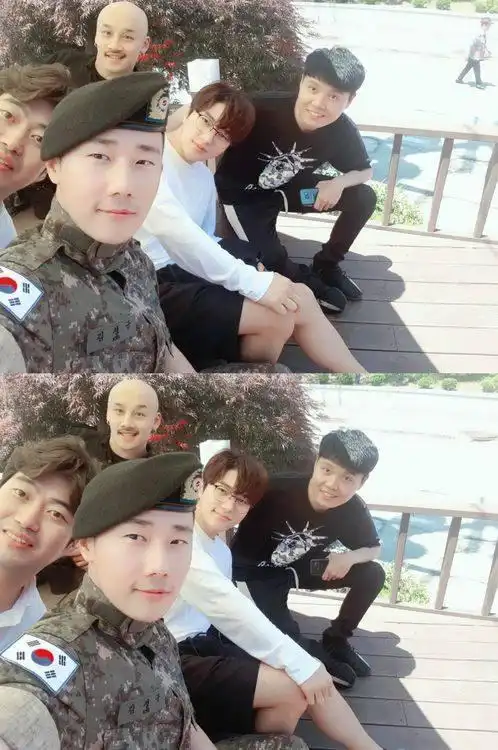 infinite队长金圣圭顺利完成新兵训练成员l亲访新兵结业礼