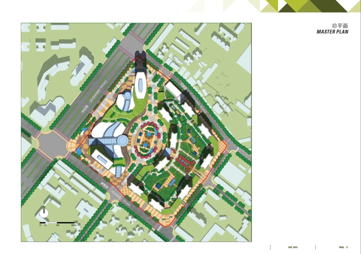 商业街区总平面,商业街区平面,商业街区平面图_文秘苑图库