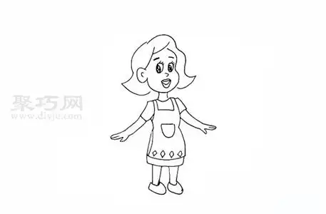 妈妈怎么画好看又简单妈妈简笔画教程