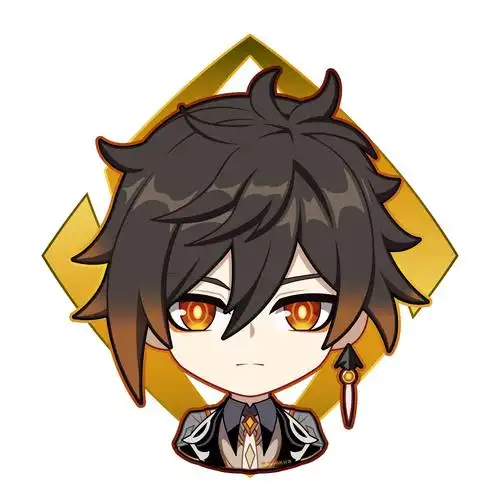 钟离尘世闲游q版头像原神