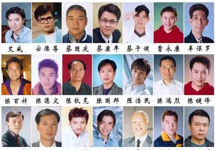 tvb的这些男演员,你是否都认识,还是都能叫出他们的名字_经典_人物