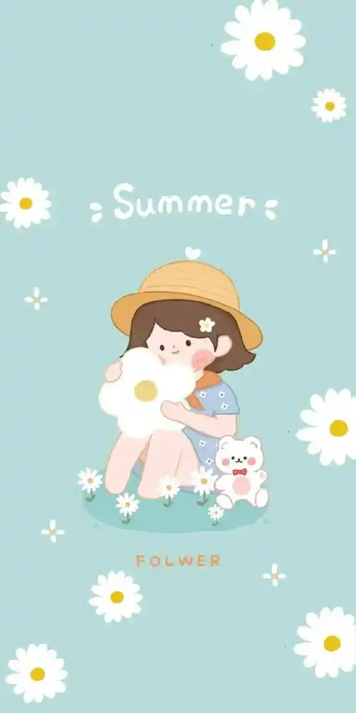 清纯少女心 全屏壁纸