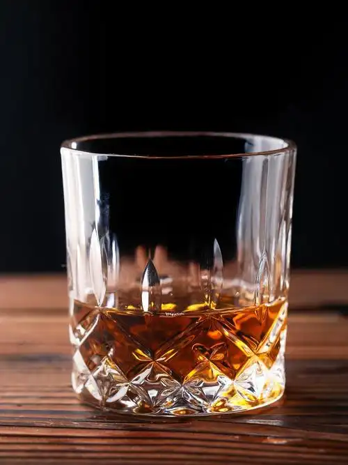 益馨荣6个装水晶杯洋酒杯威士忌酒杯玻璃杯啤酒杯白酒烈酒杯套装酒具6