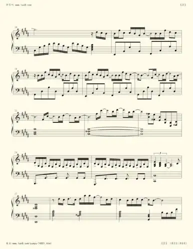 钢琴谱茫李润祺