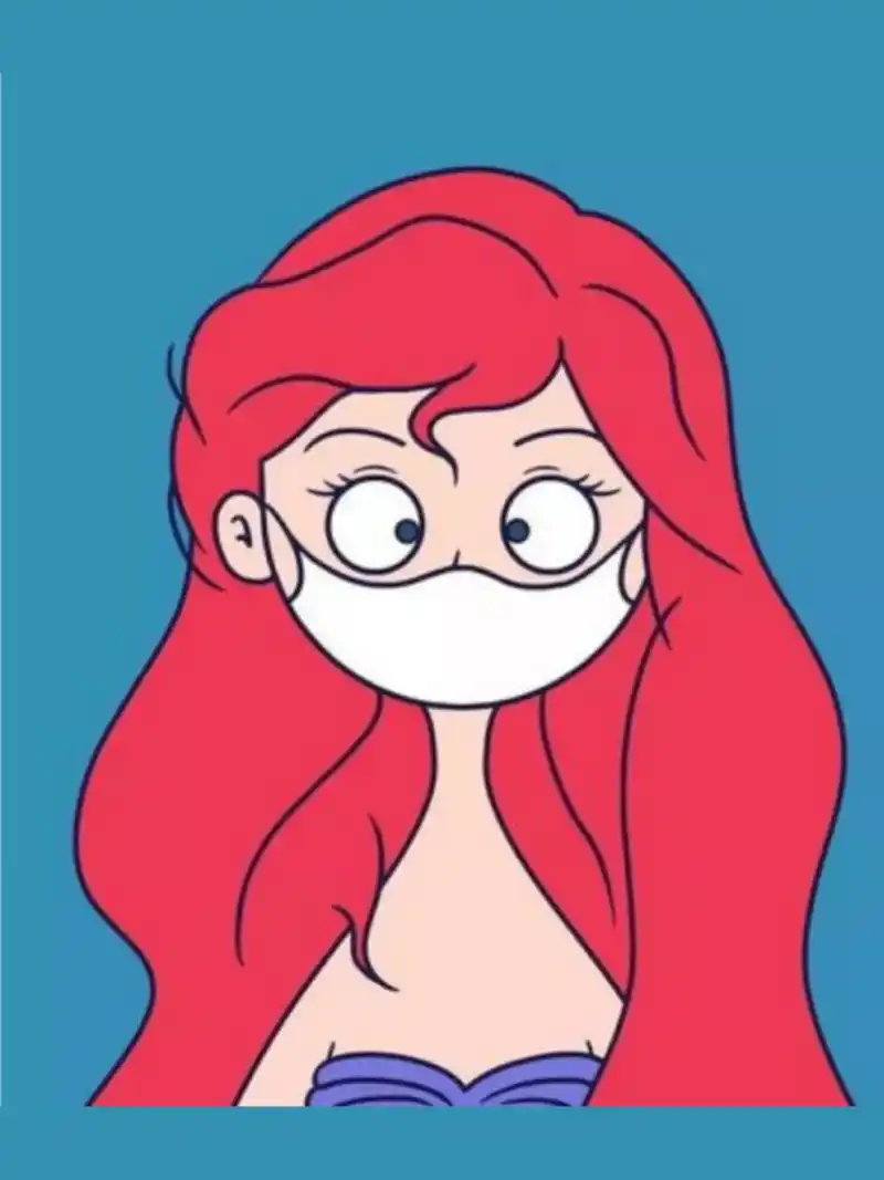 分享一组戴口罩的卡通图片 可直接打印设计独一无二的口罩