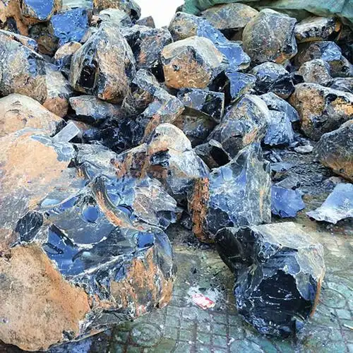 天然纯黑乌金曜石原石大块毛料雕刻吊坠饰品摆件