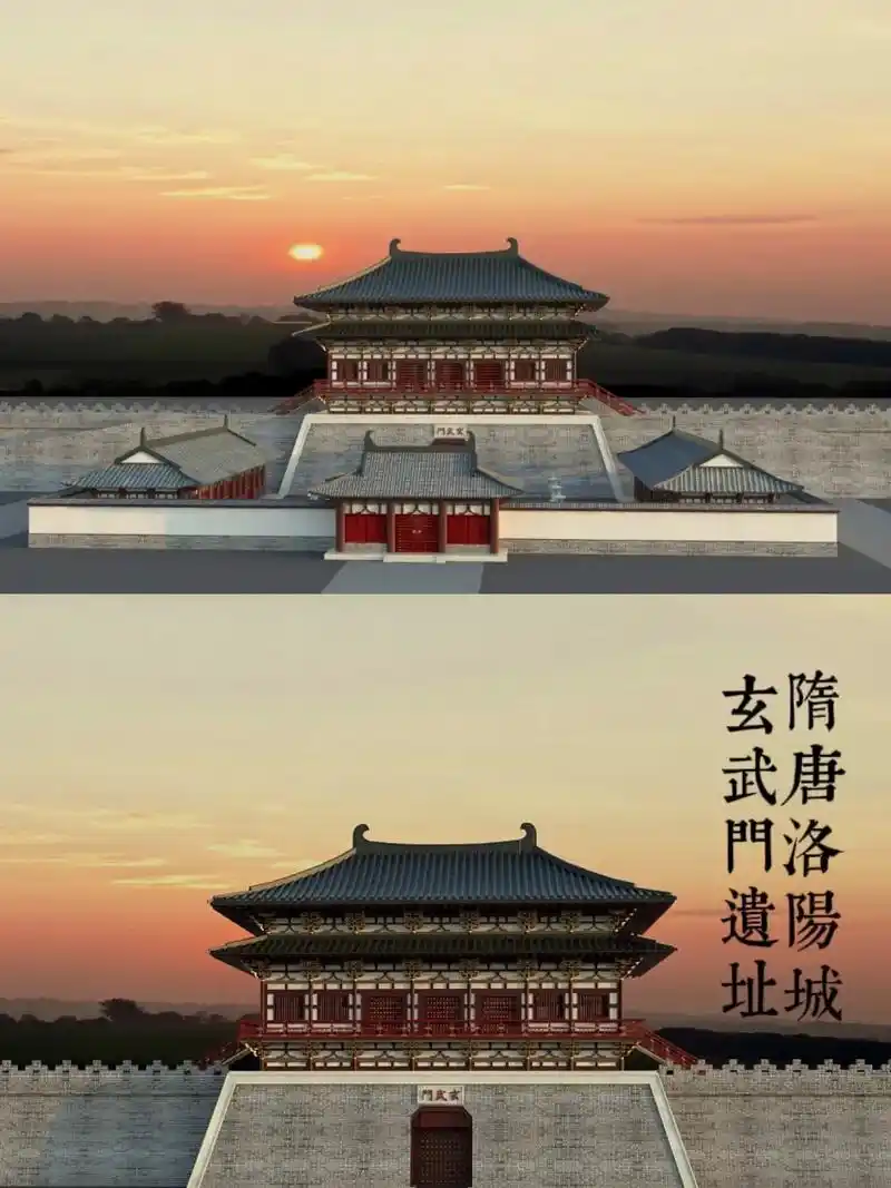 隋唐洛阳城 玄武门遗址保护展示 开工!玄武门,紫微城北门,后 - 抖音