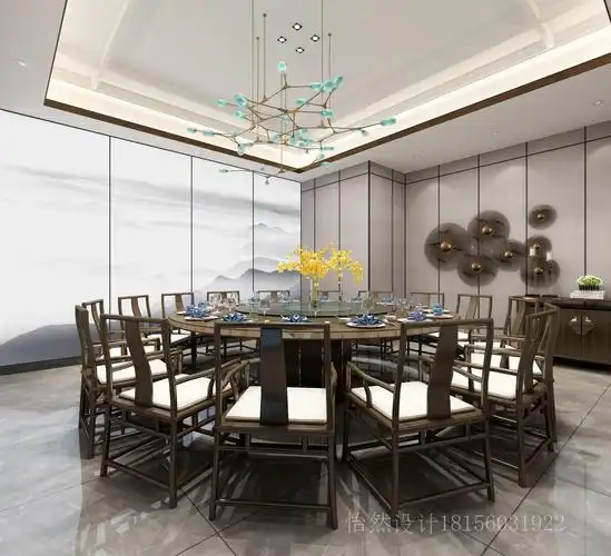 新中式餐馆细节图