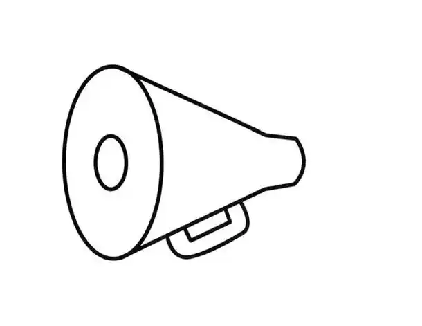 小喇叭简笔画画法介绍,怎么画小喇叭简笔画?