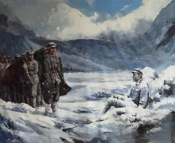 开始找资料,重读长征精神,过雪山的时候,红军衣单影之,为了御寒,很多