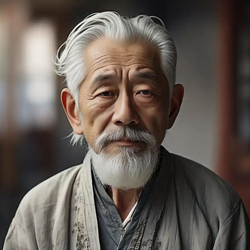 99岁月沉淀·白发老人头像集99 探索岁月留下的痕迹,一组白发老人