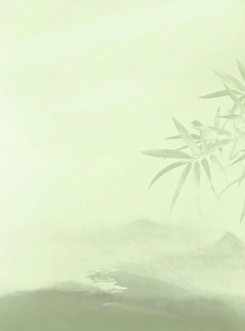 简约淡绿色中国风信纸背景word模板_文档下载