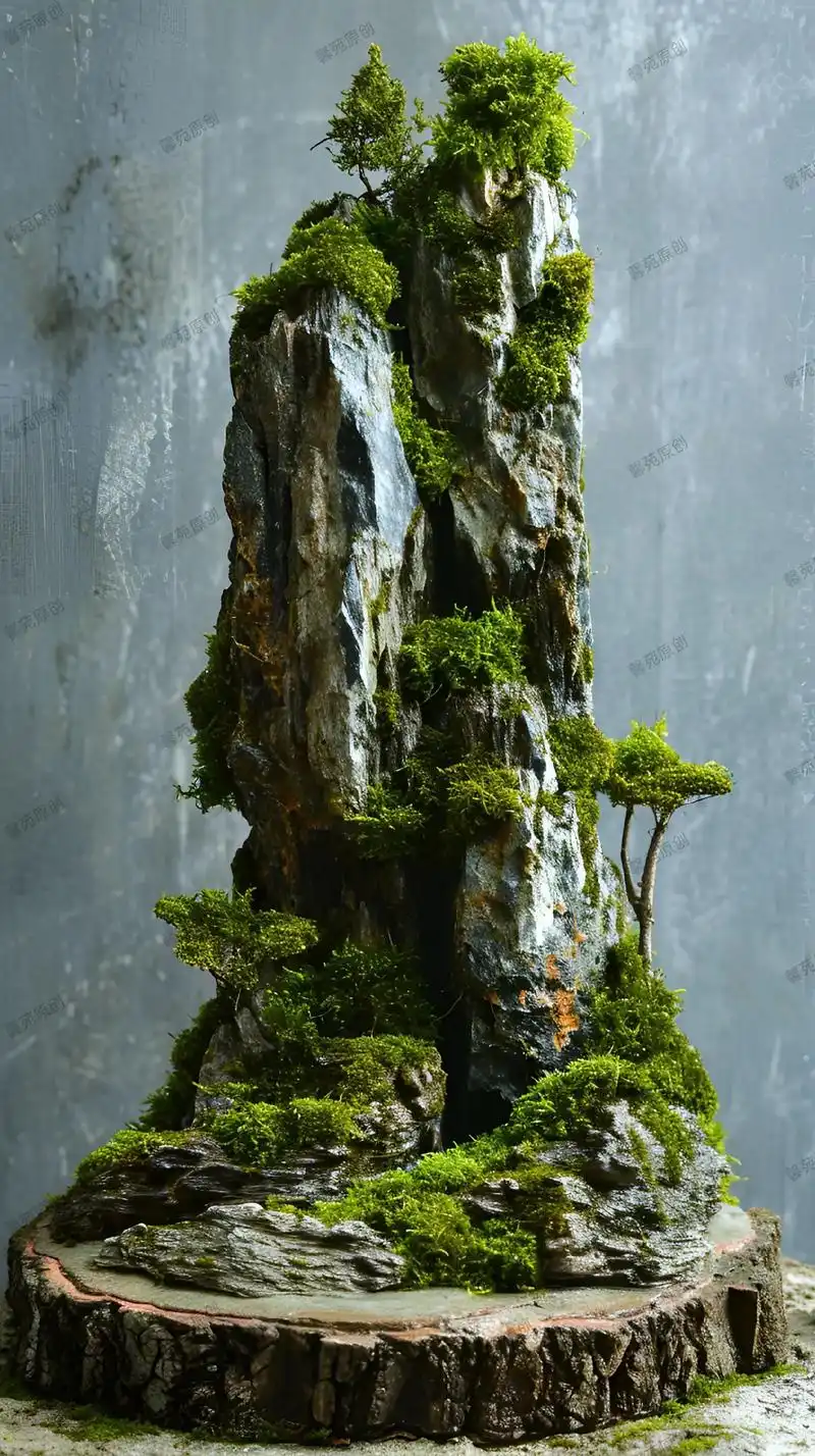 山形石微景图#微景观 #山石盆景 #观赏石 #石来运转 #园 - 抖音