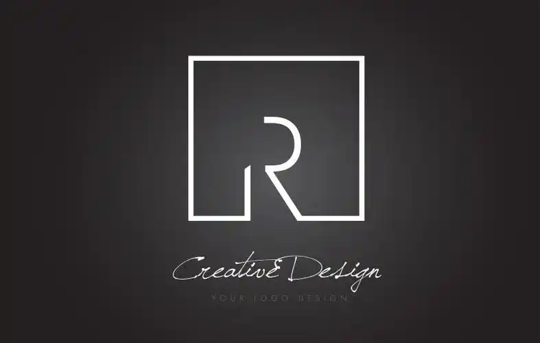 创意矢量方框元素的字母u标志设计